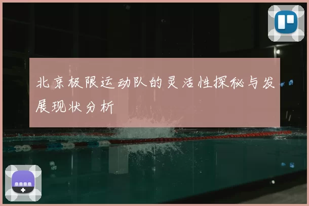 北京极限运动队的灵活性探秘与发展现状分析